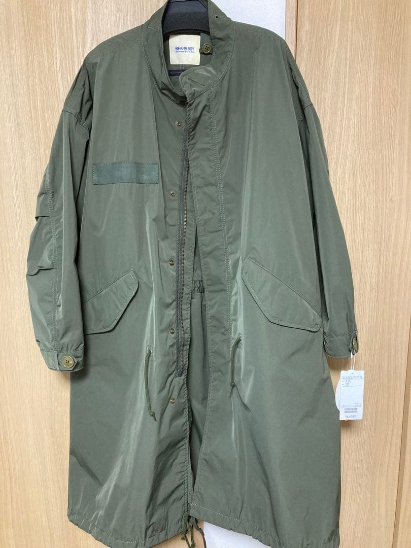 新品未使用　ビームスボーイ　ソロテックス M65 パーカ　オリーブ