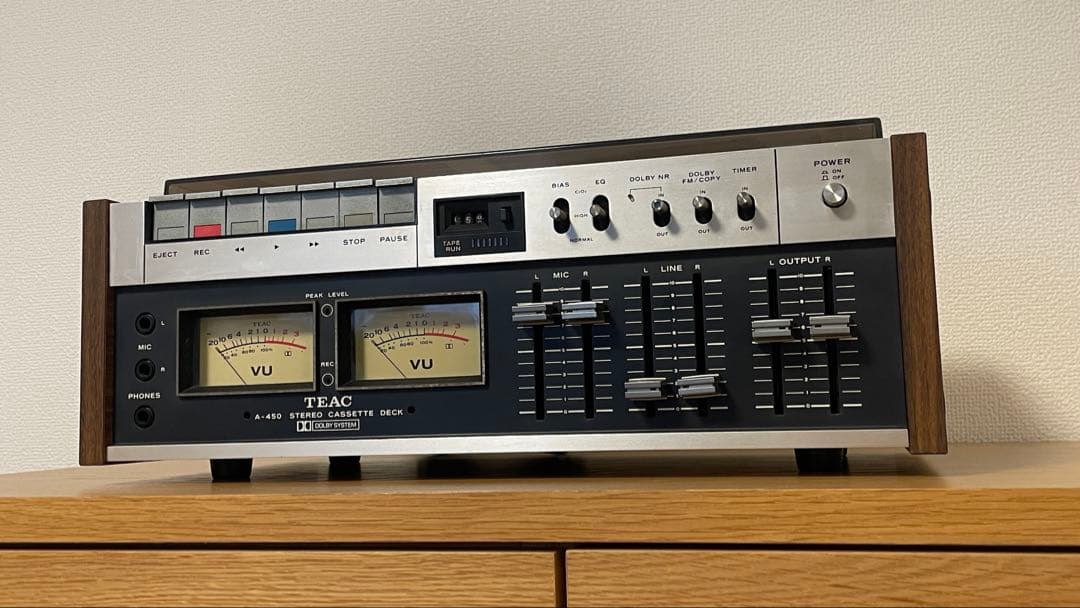 【音出確認済】TEAC A-450カセットデッキ