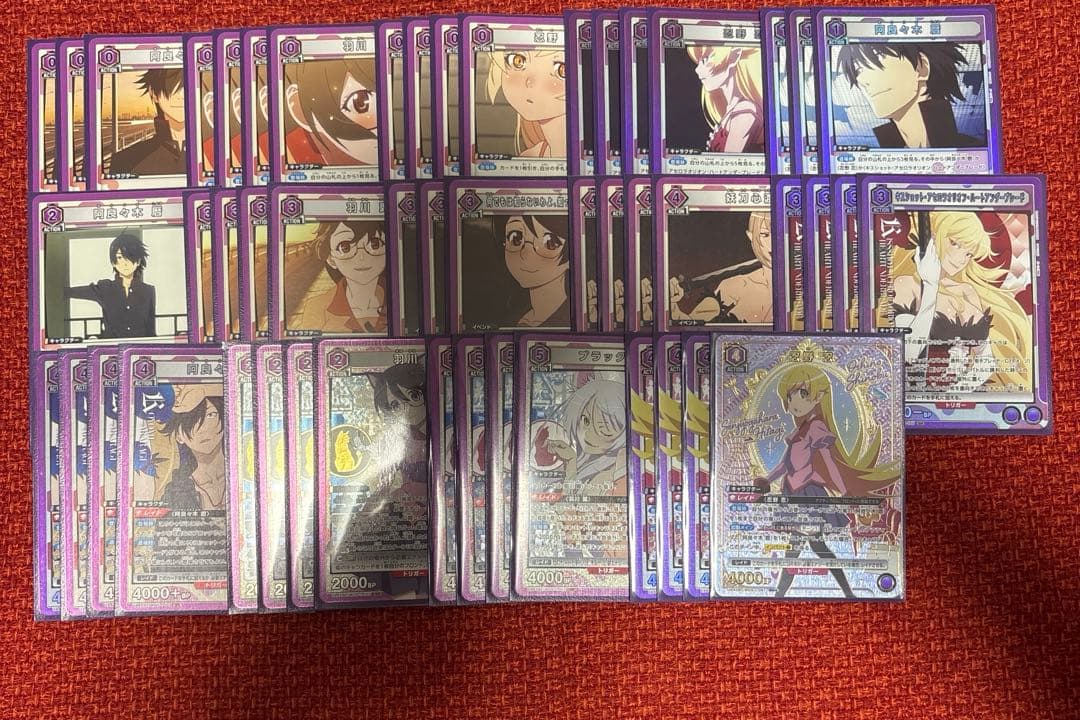 ユニオンアリーナ　化物語　忍野忍　羽川　紫　デッキ　まとめ