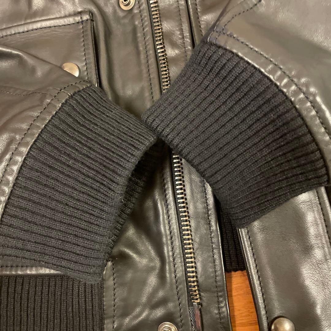 ゆ*こ様 【新品未使用】ディーゼル ブラックゴールド ライダース シングル ブル