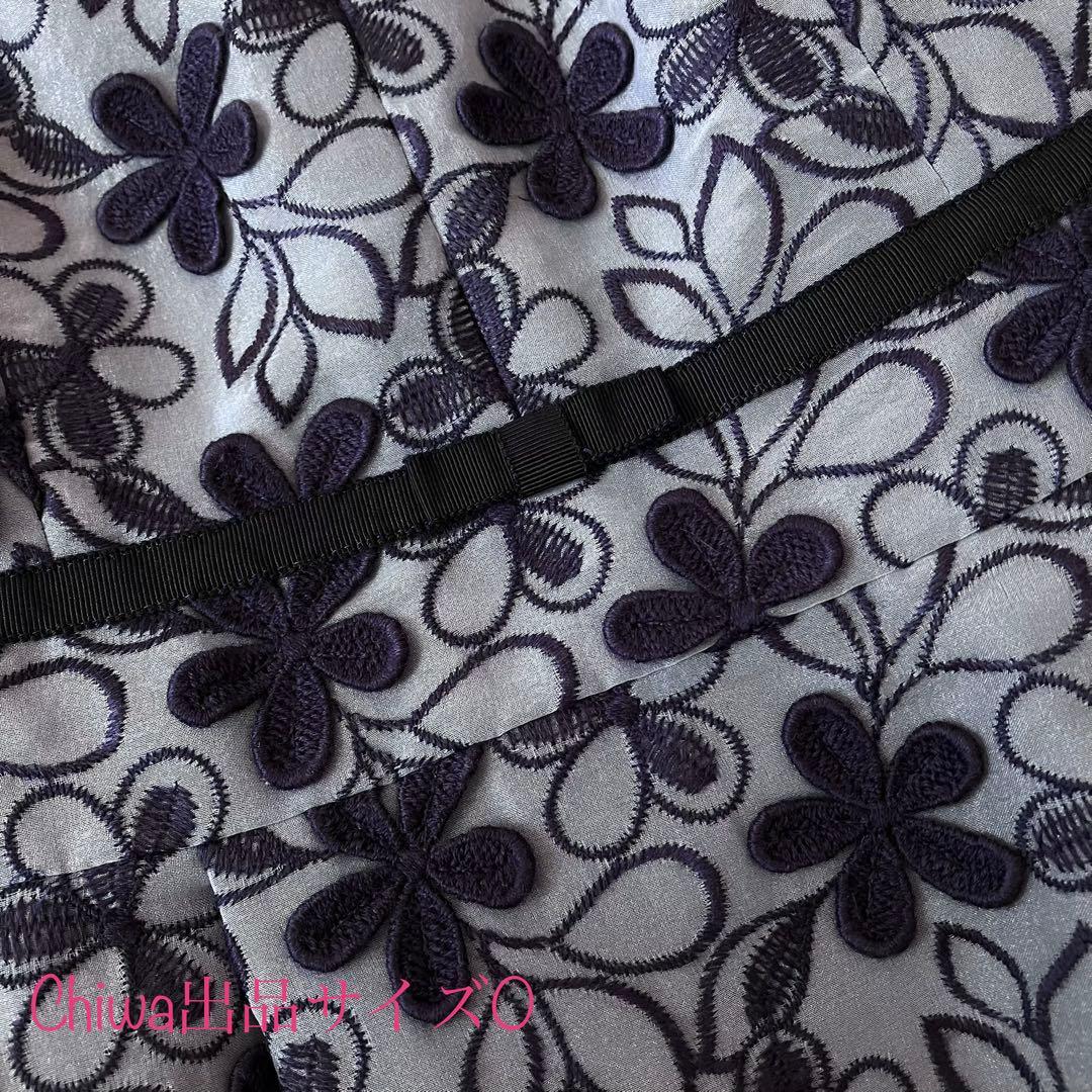 TOCCA トッカ　ゴールドレーベル　フラワー刺繍　お花モチーフ　ワンピース　0