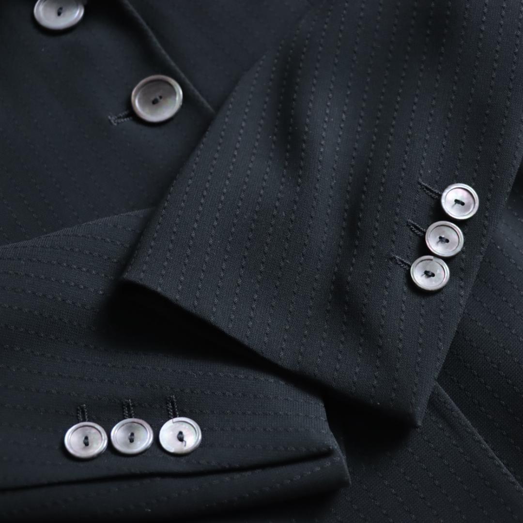 刺繍ストライプ マックスマーラ　MaxMara　テーラードジャケット　銀タグ