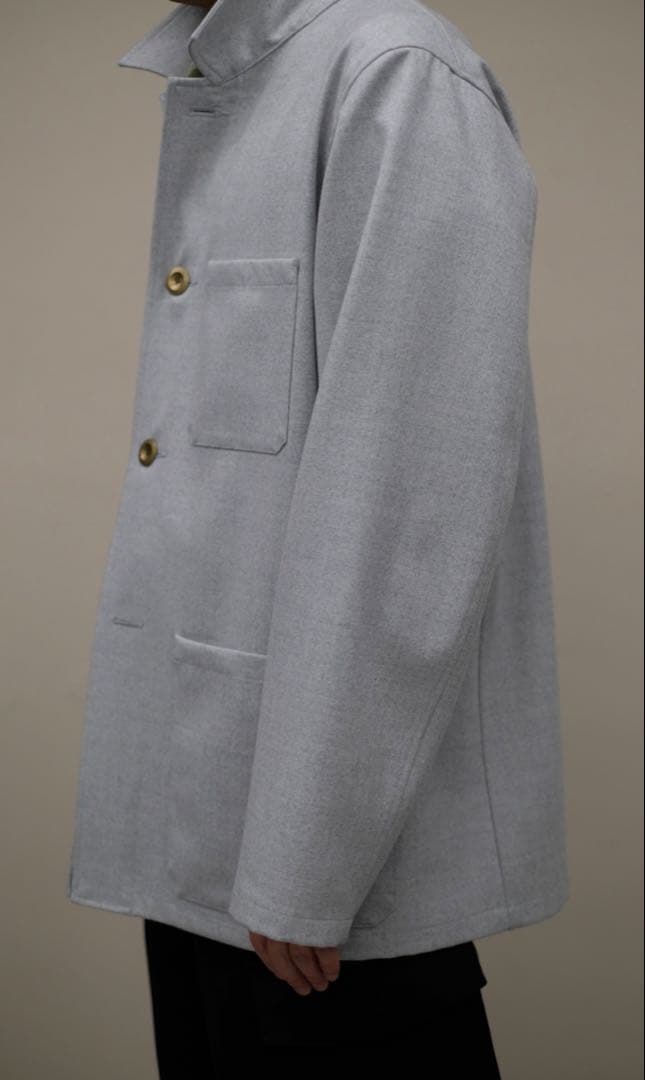 ジャケット・アウター Fendart balade Wool Flannel Light gray