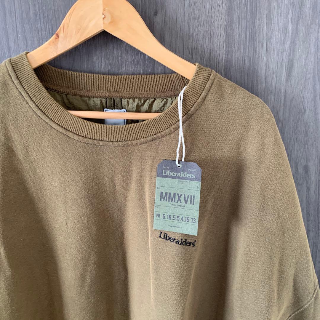 Liberaiders QUILTED CREWNECK オリーブ　XLサイズ