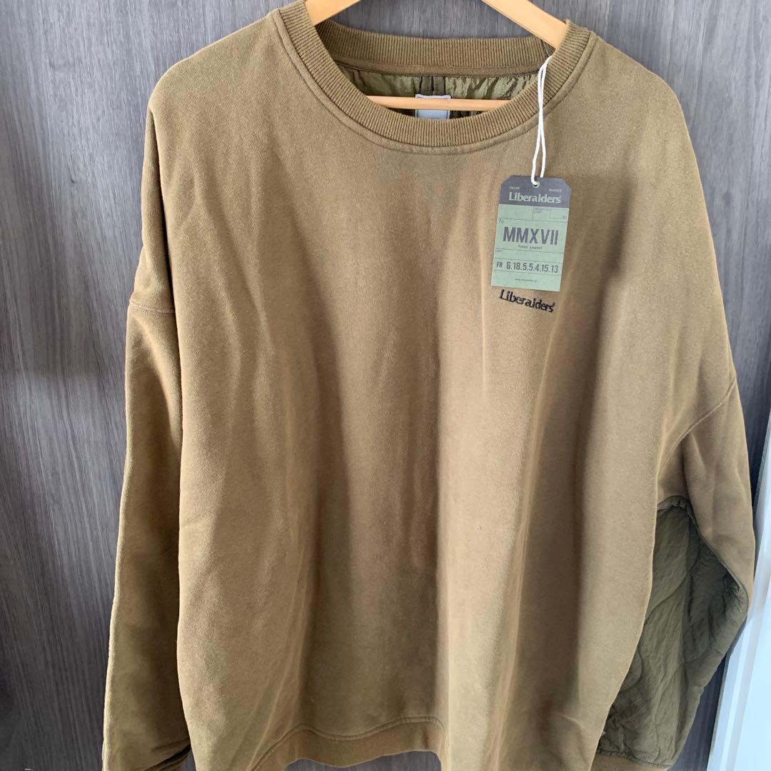 Liberaiders QUILTED CREWNECK オリーブ　XLサイズ