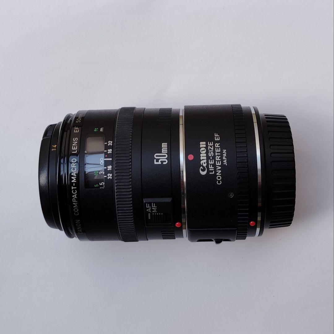キャノン コンパクトマクロレンズ＋ライフサイズコンバーター