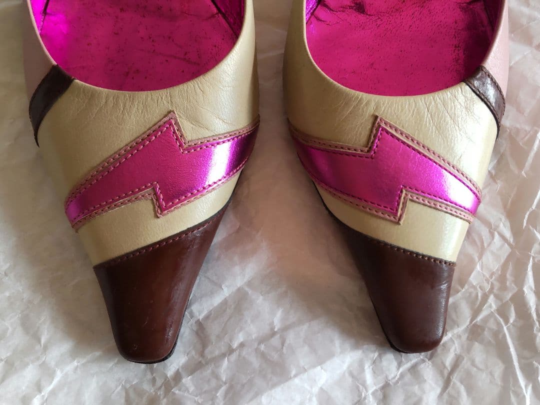 Vintage Miu Miu 稲妻 イナズマ ミュール 37 Y2K 古着