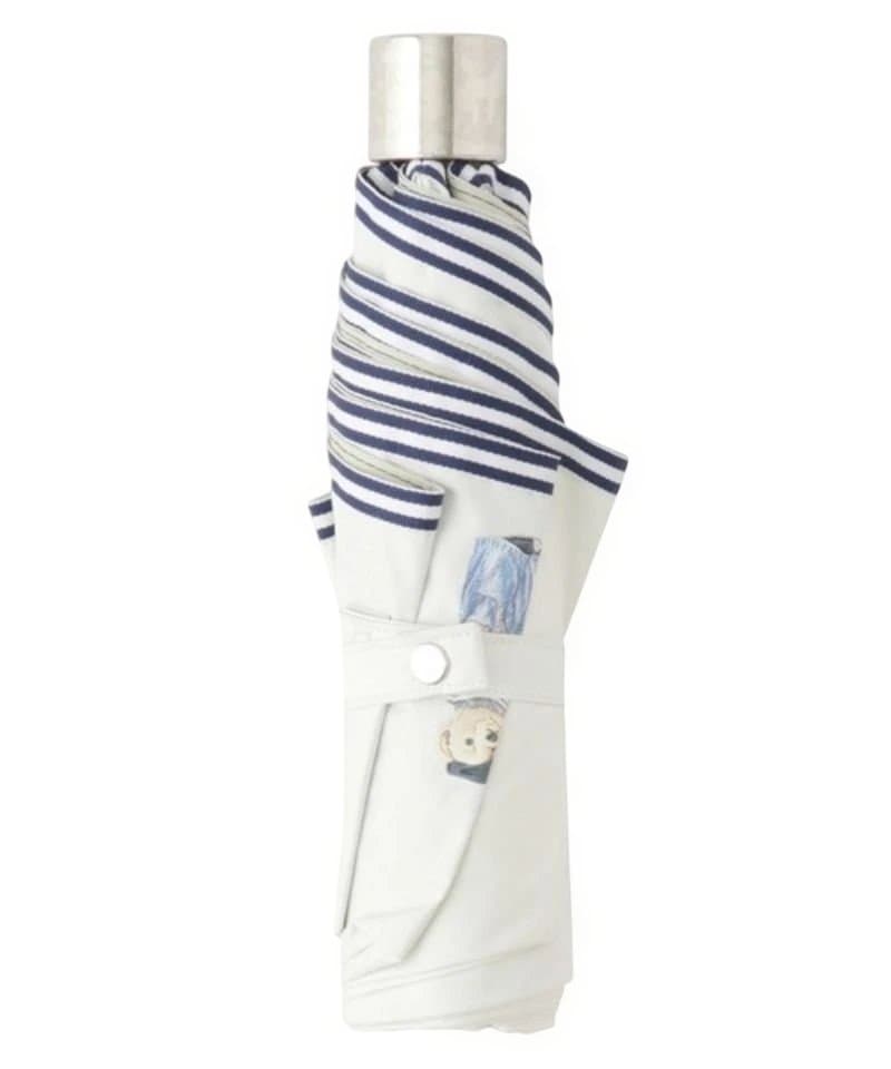 新品未使用タグ付き ポロラルフローレン 晴雨兼用 オフホワイト 折りたたみ傘