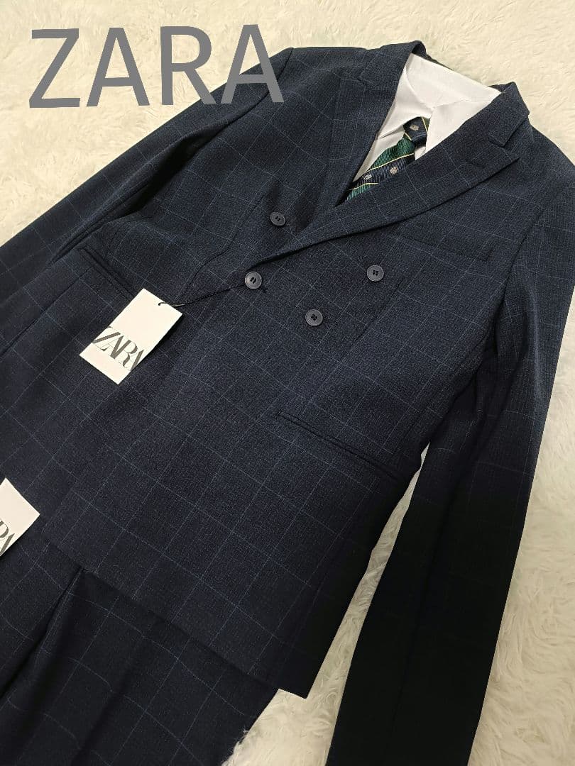 新品✨タグ　ZARA ザラ 3点セット 小学生 卒業式 スーツ ネイビー 160