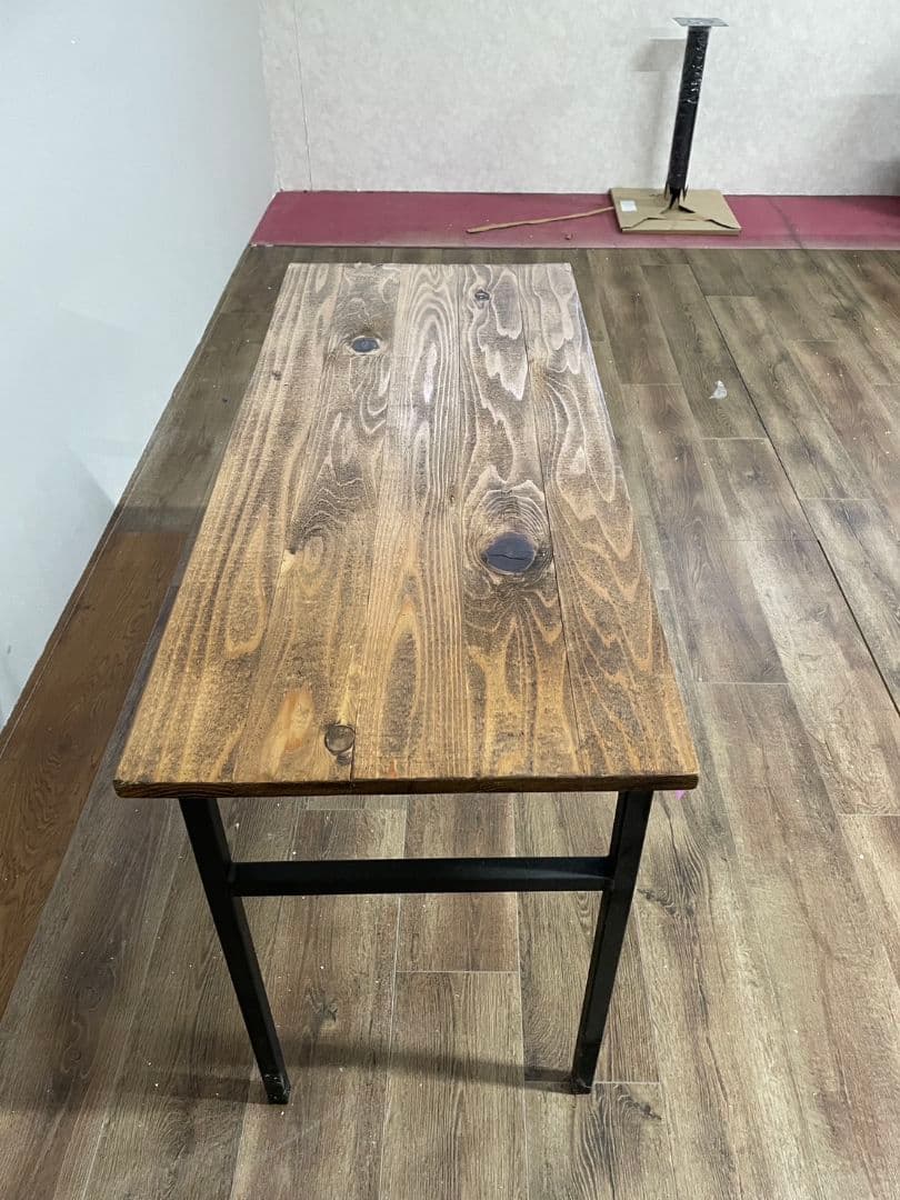 アンティーク　カウンターテーブル　幅100cm　パソコンデスク　ナチュラル