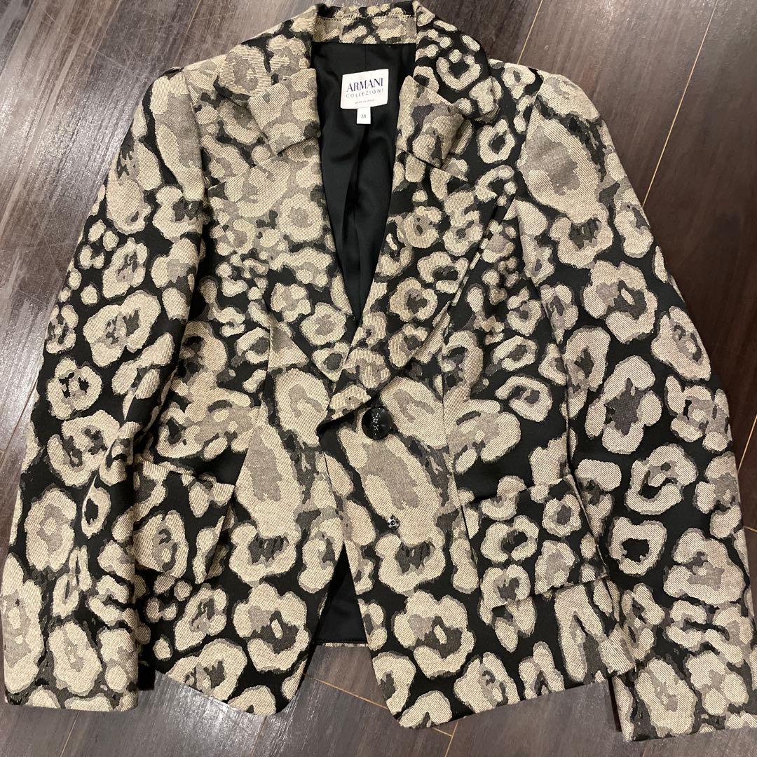 お値下げ‼️ARMANI COLLEZIONI レオパード柄 ジャケット 38