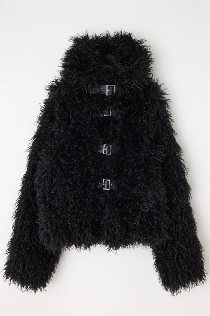 [Liii] LONG FAUX FUR BELTED ジャケット
