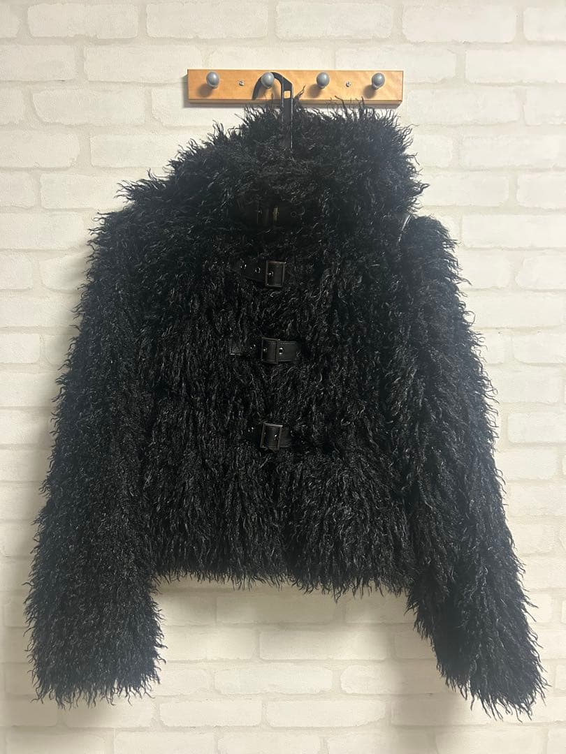 [Liii] LONG FAUX FUR BELTED ジャケット