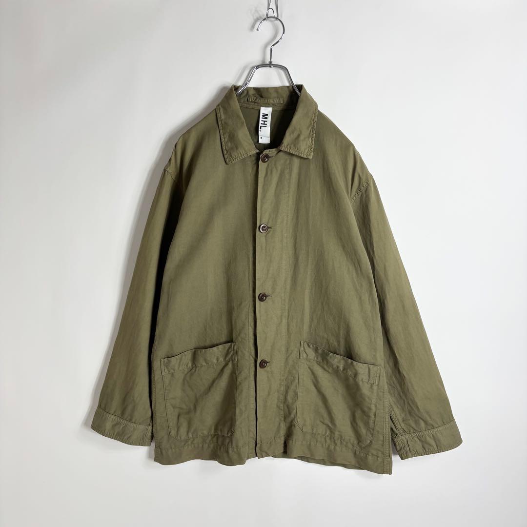 MHL. DRY COTTON LINEN 日本製 シャツ ジャケット M