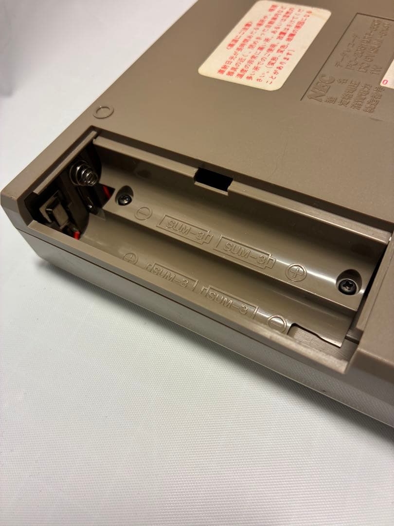 動作品　NEC PC-2081 データレコーダー　カセットプレーヤー