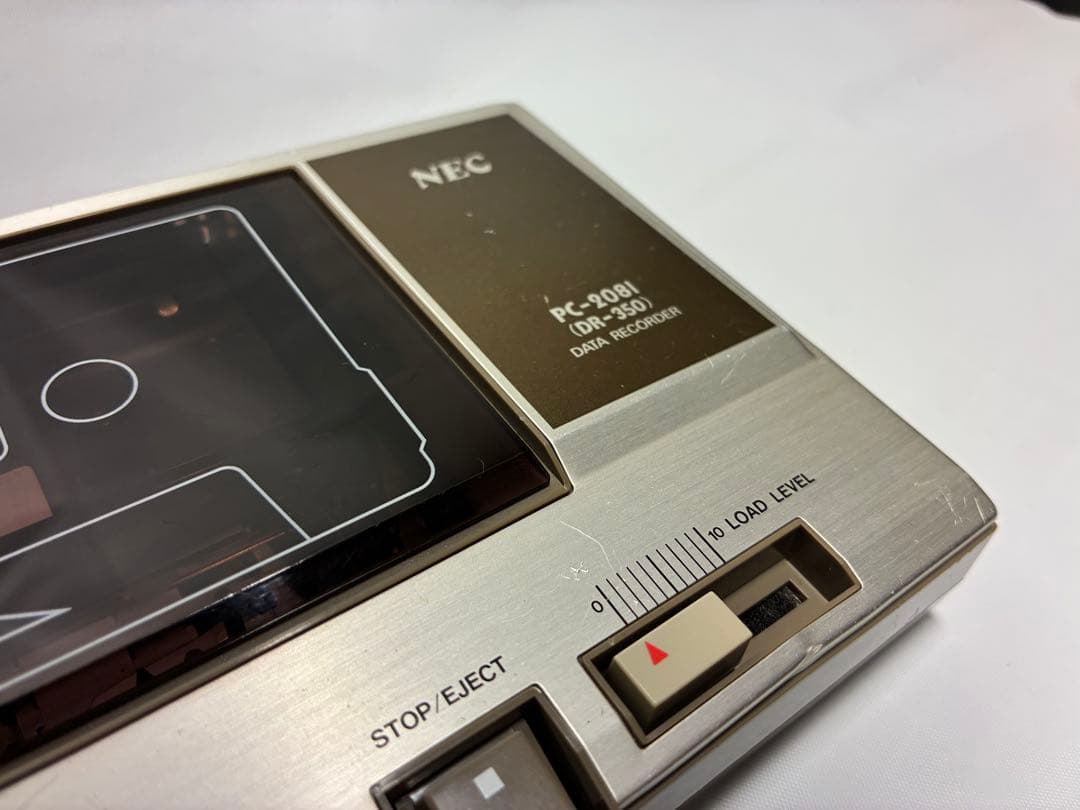 動作品　NEC PC-2081 データレコーダー　カセットプレーヤー