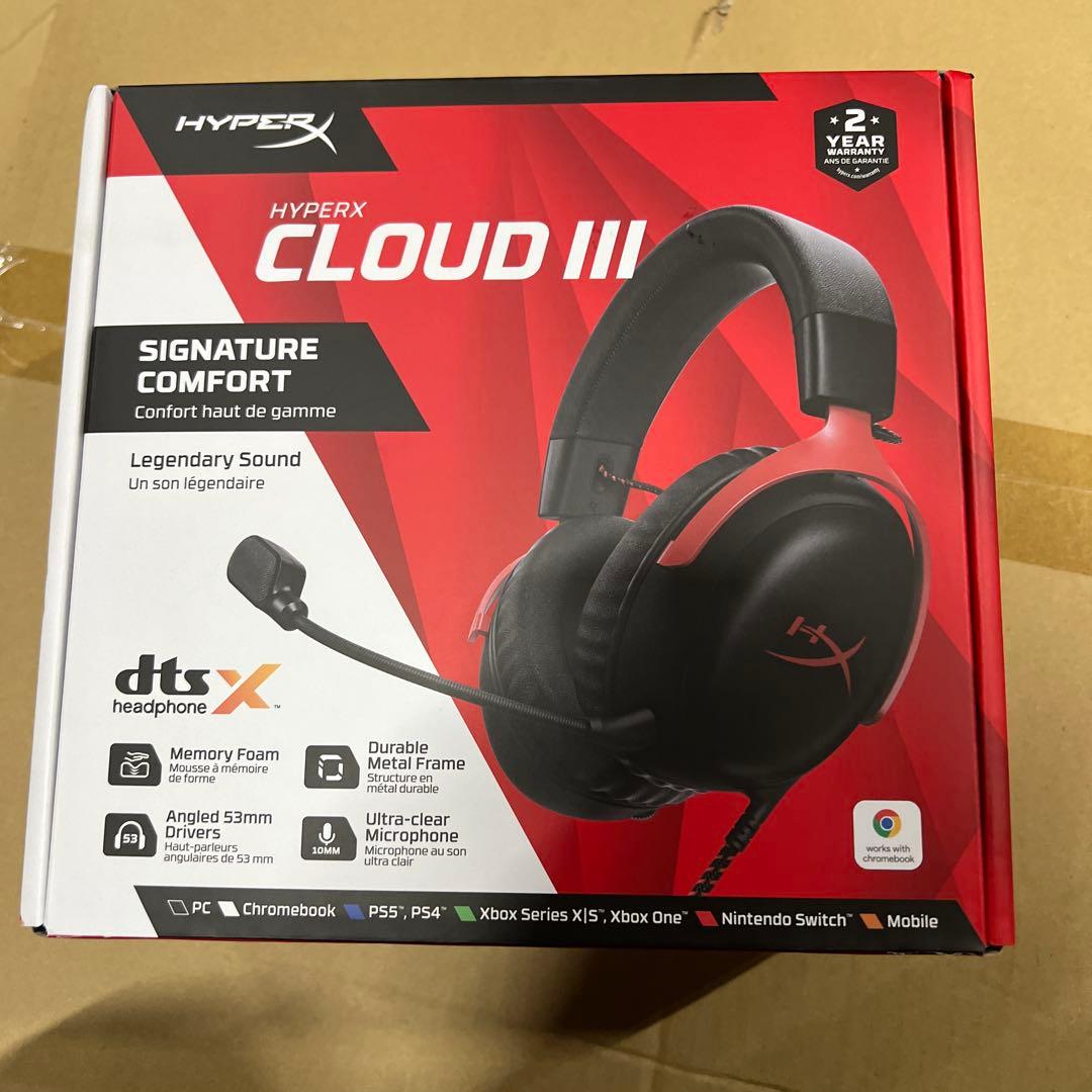 【新品未開封】.HyperX Cloud III  ゲーミング ヘッドセット