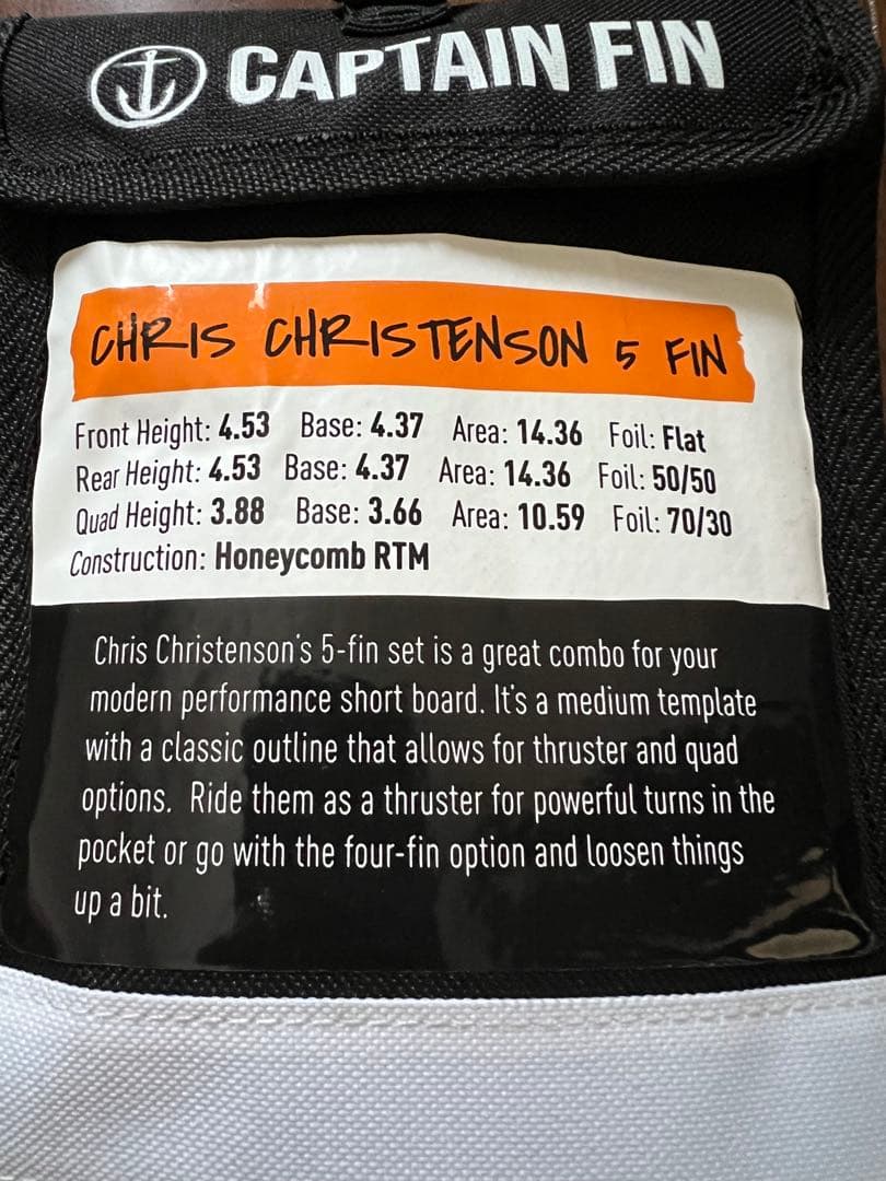 CAPTAIN FIN CHRIS CHRISTENSON 4.53 美中古