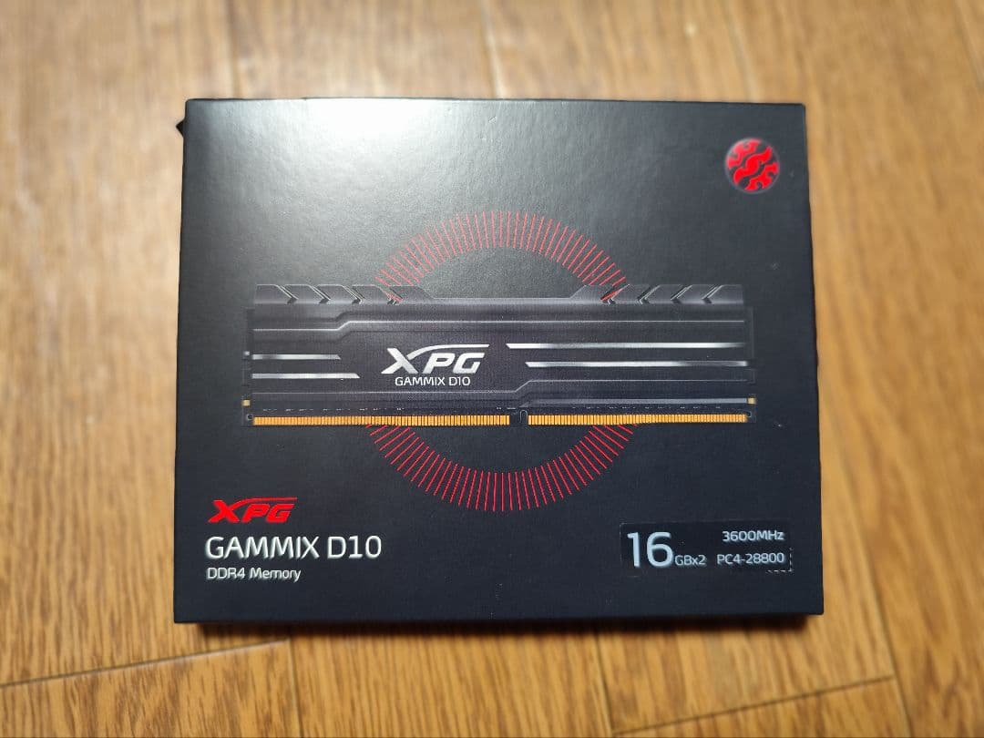 DDR4 3600 16GB×2メモリ　ADATA XPG GAMMIX D10