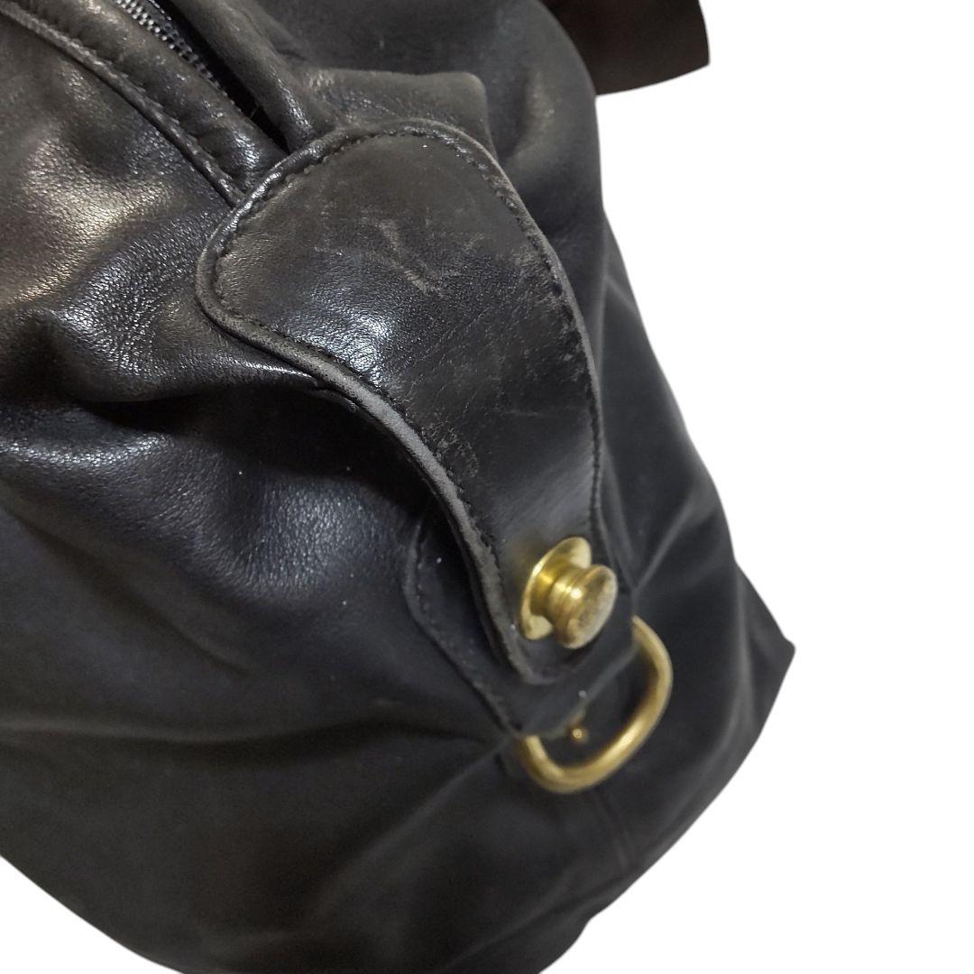 オールドコーチ ボストンバッグ オールレザー COACH ブラック