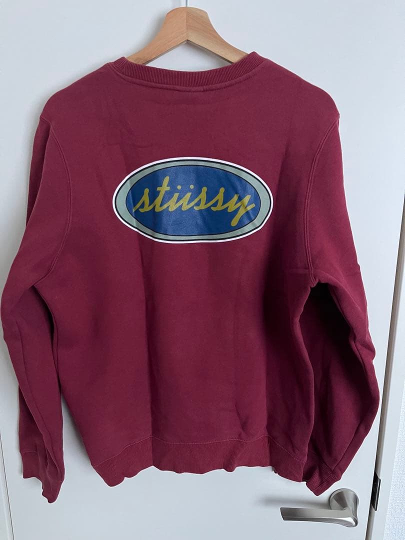 stüssy バーガンディ スウェット M