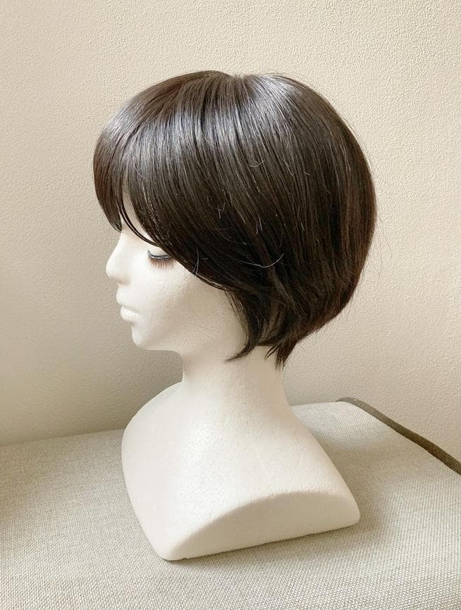 リネアストリア　人毛MIX「天使のブリティッシュショート」M　ブラック