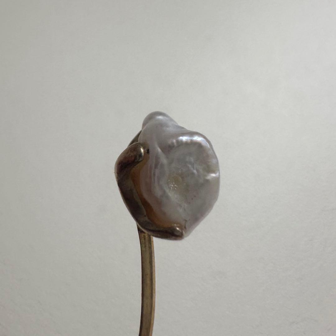 ageteグリーンルチルクォーツ×パール バングル＊巾着付き