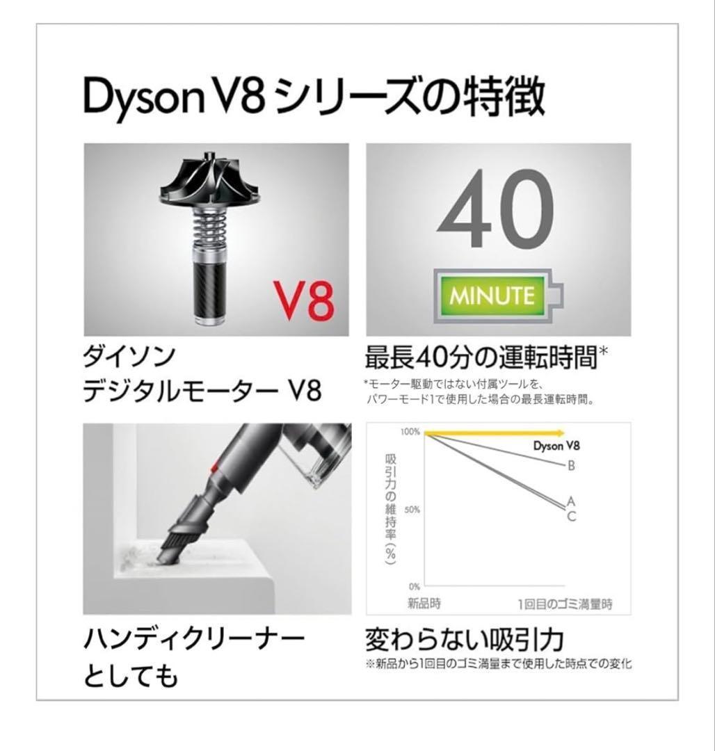 ☆新品未使用☆dyson v8 Origin SV25 RD2 ダイソン v8