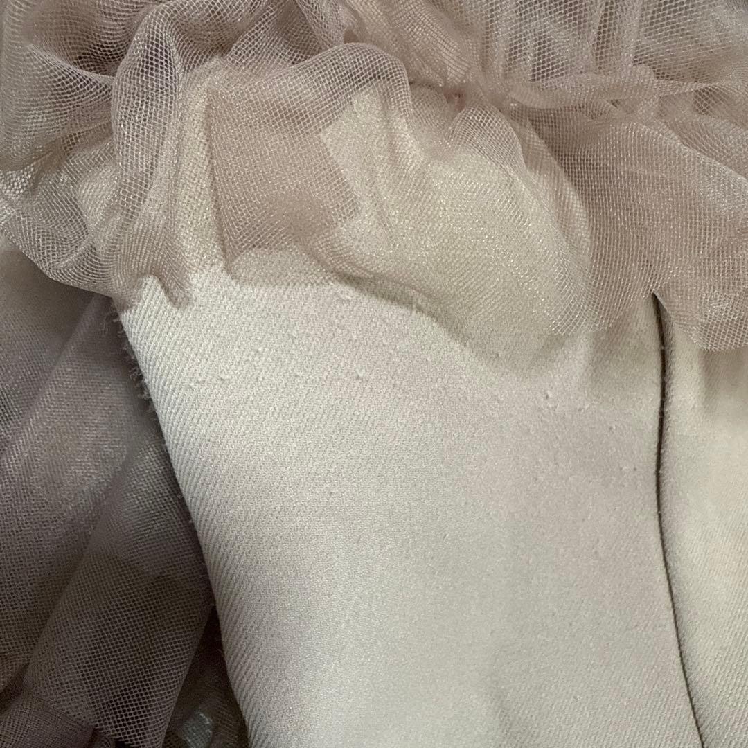 Chico フリルデザインタイトロングワンピース