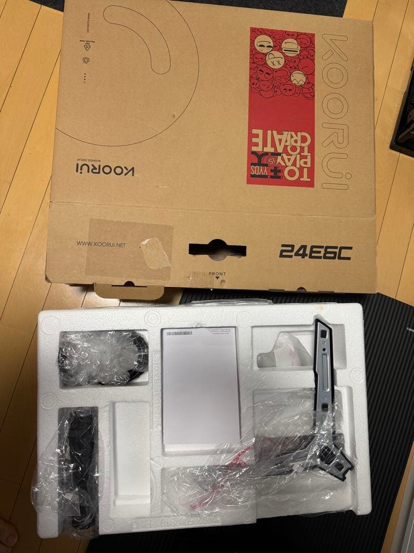 KOORUI 24E6C ゲーミングモニター 24インチ