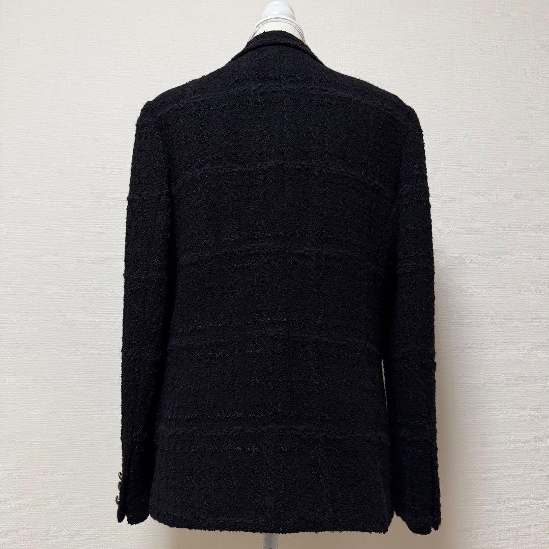 エトロ　ツイードテーラードジャケット　裏地ペイズリー　ロゴボタン　3L　タグ付き