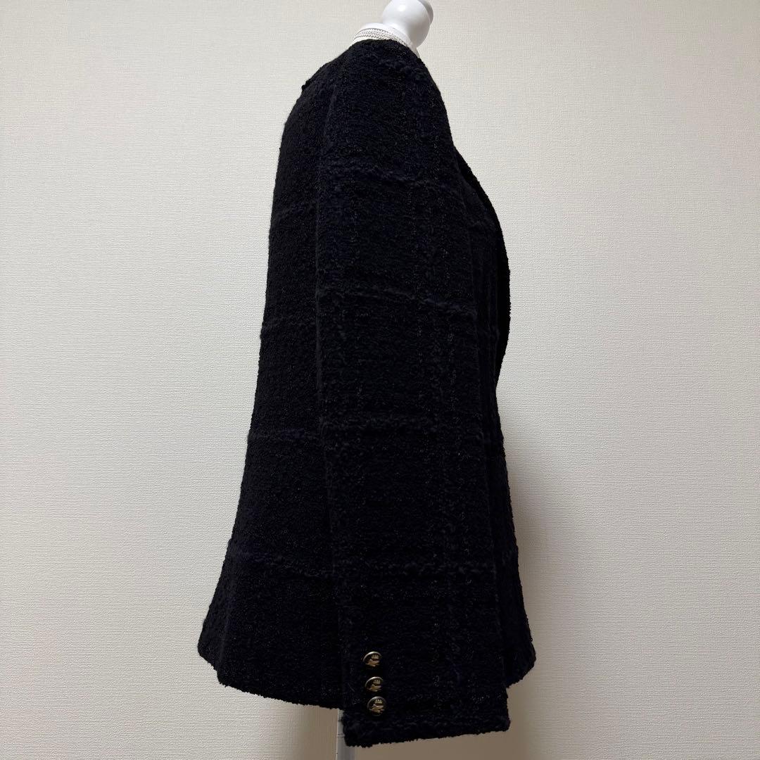 エトロ　ツイードテーラードジャケット　裏地ペイズリー　ロゴボタン　3L　タグ付き