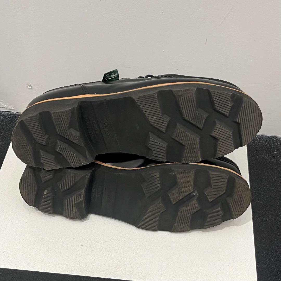 美品　Paraboot michael 別注　パラブーツ ミカエル　黒白　レザー