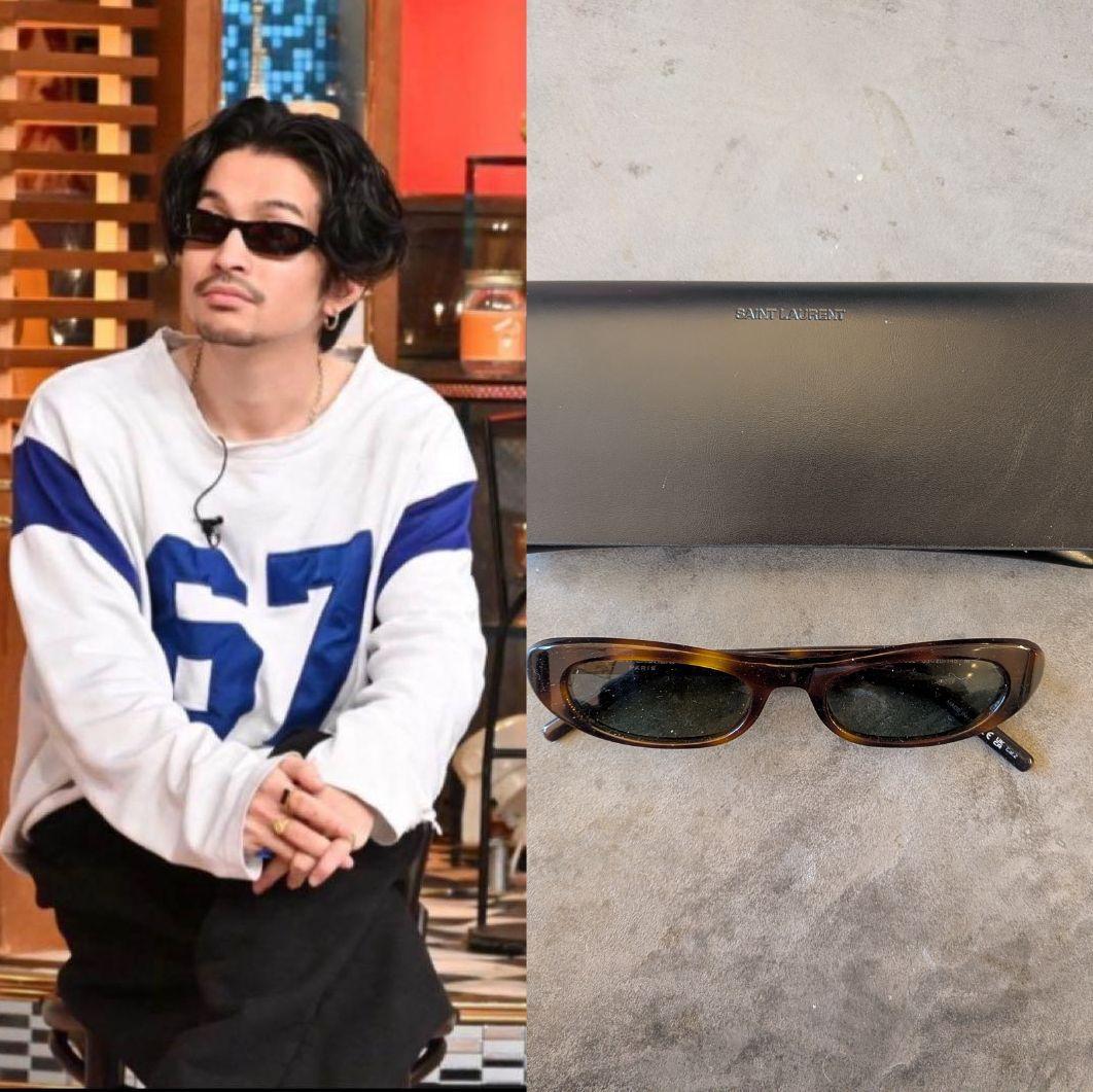 常田大希 着用Saint Laurent SL557 shade sunglas