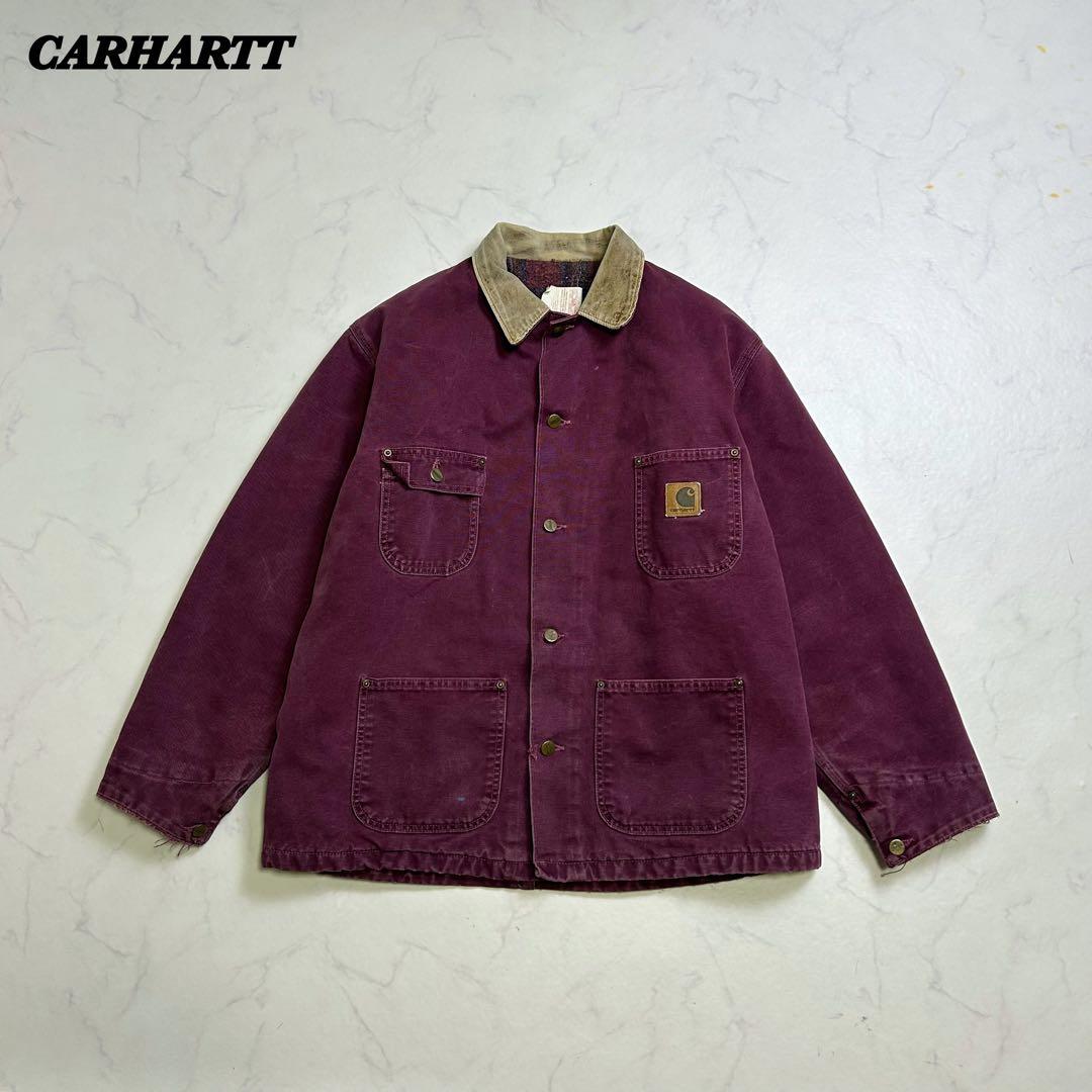 【希少色】星タグ カーコート ミシガンチョアコート バーガンディ L