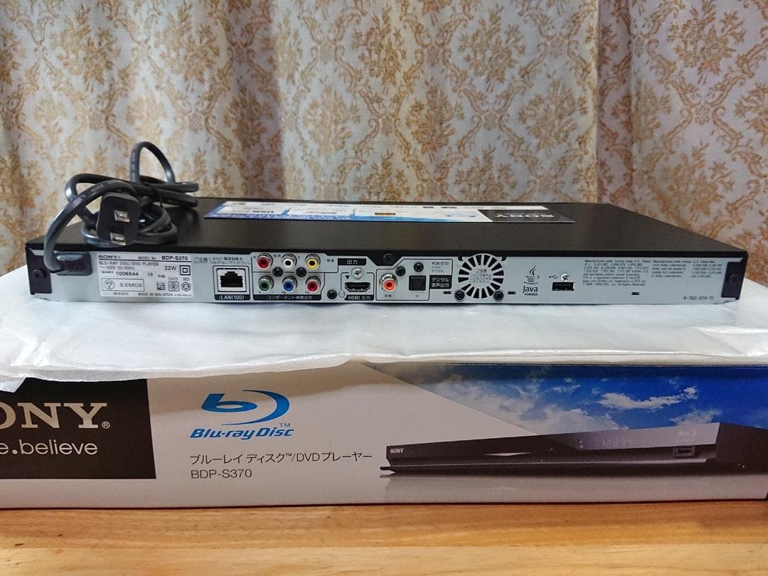 I*S様 【美品】SONY BDP-S370 ブルーレイディスク/DVDプレーヤ