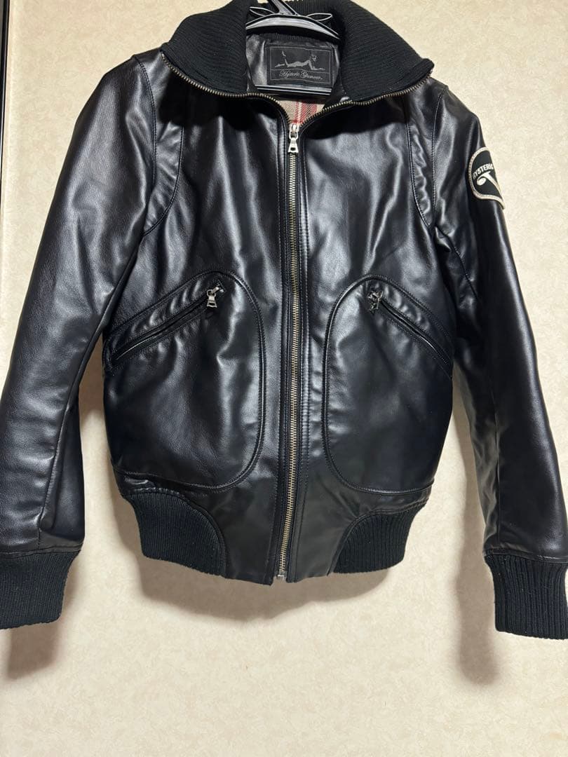 ヒステリックグララマー　珍品　レザージャケット　革ジャン