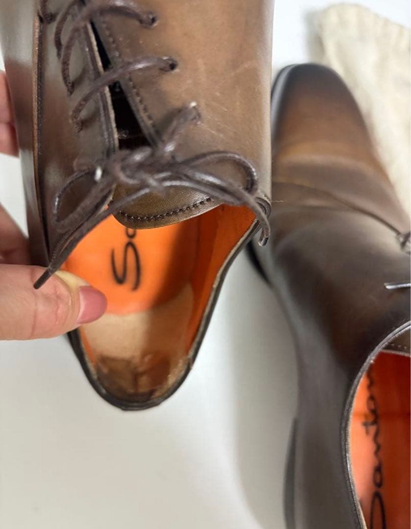 Santoni ブラウン ドレスシューズ 7 サントーニ