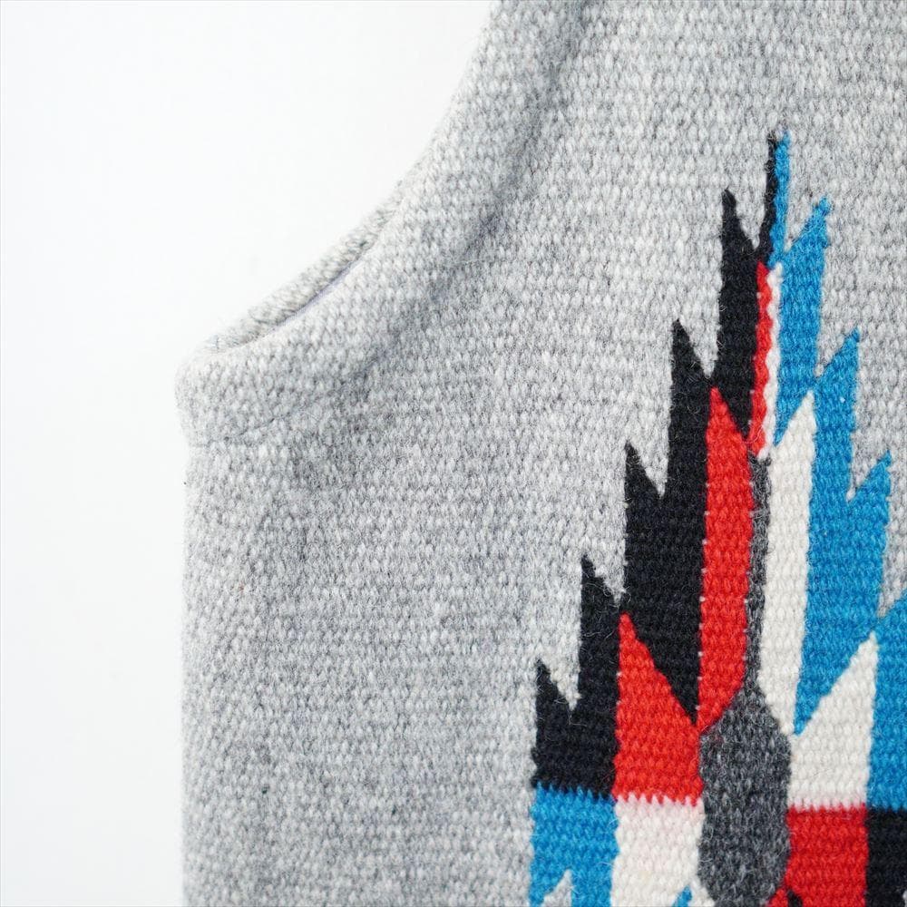 オルテガ チマヨ ベスト ウール グレー スクエア 36