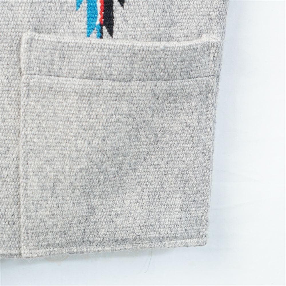 オルテガ チマヨ ベスト ウール グレー スクエア 36