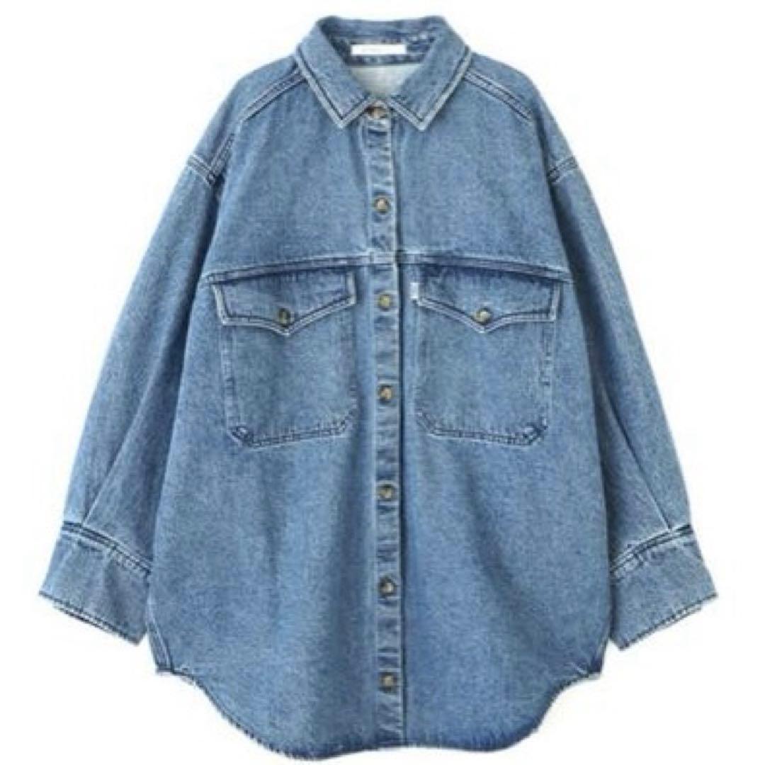 新品未開封タグ付EDWIN×ETRE TOKYOデニムシャツジャケットBLUE