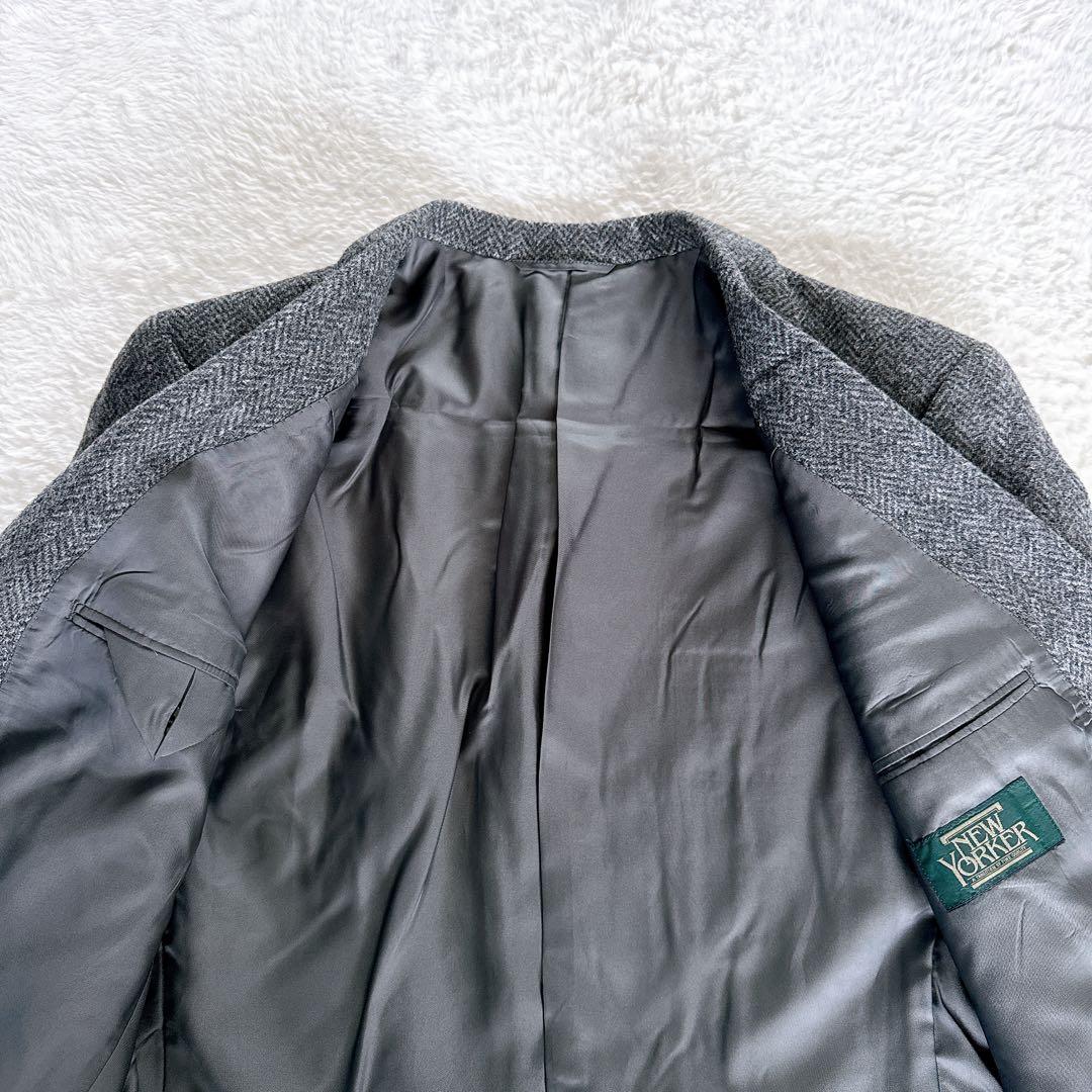 新品タグ付き✨【NEWYORKER】ジャケット ウール グレー AB5サイズ