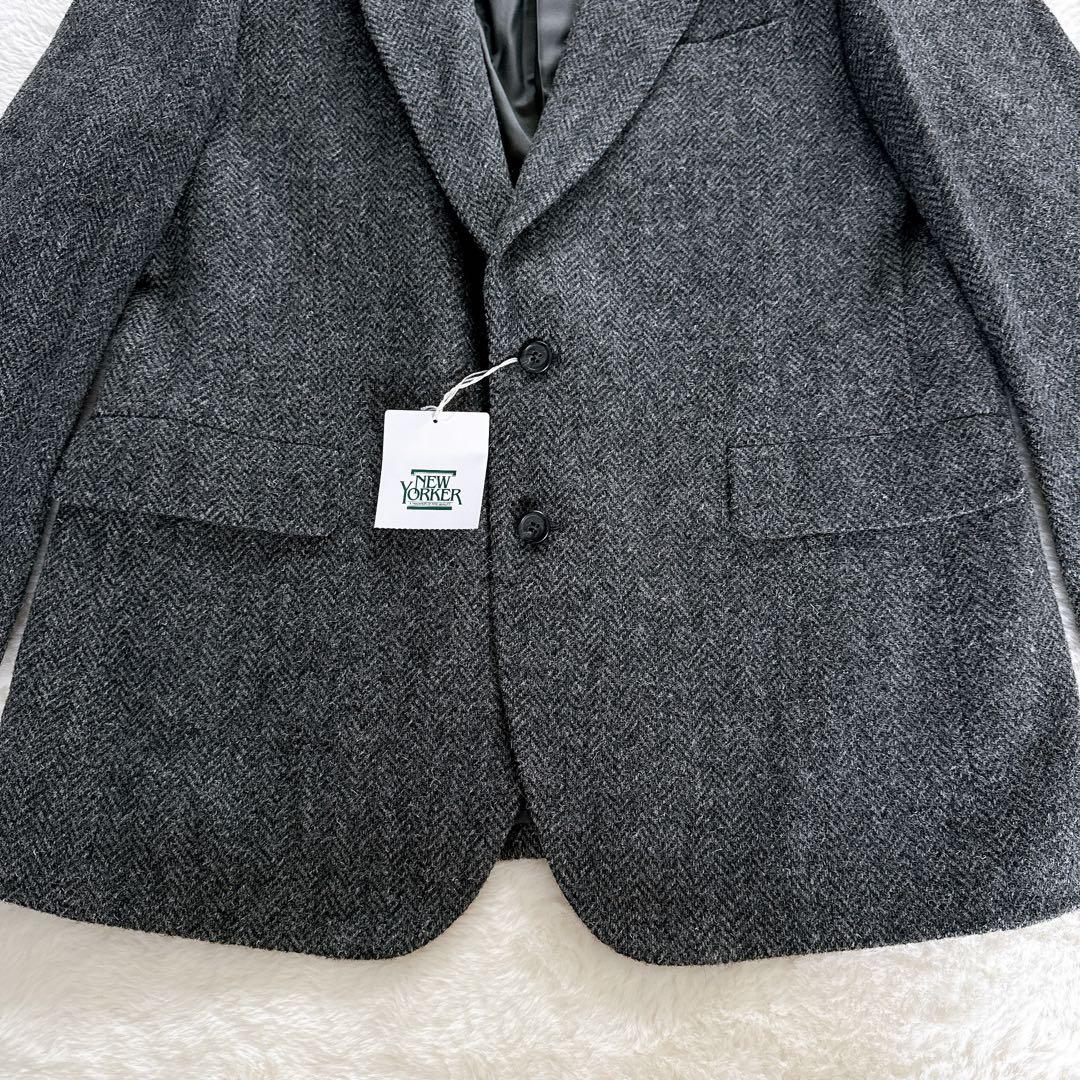 新品タグ付き✨【NEWYORKER】ジャケット ウール グレー AB5サイズ