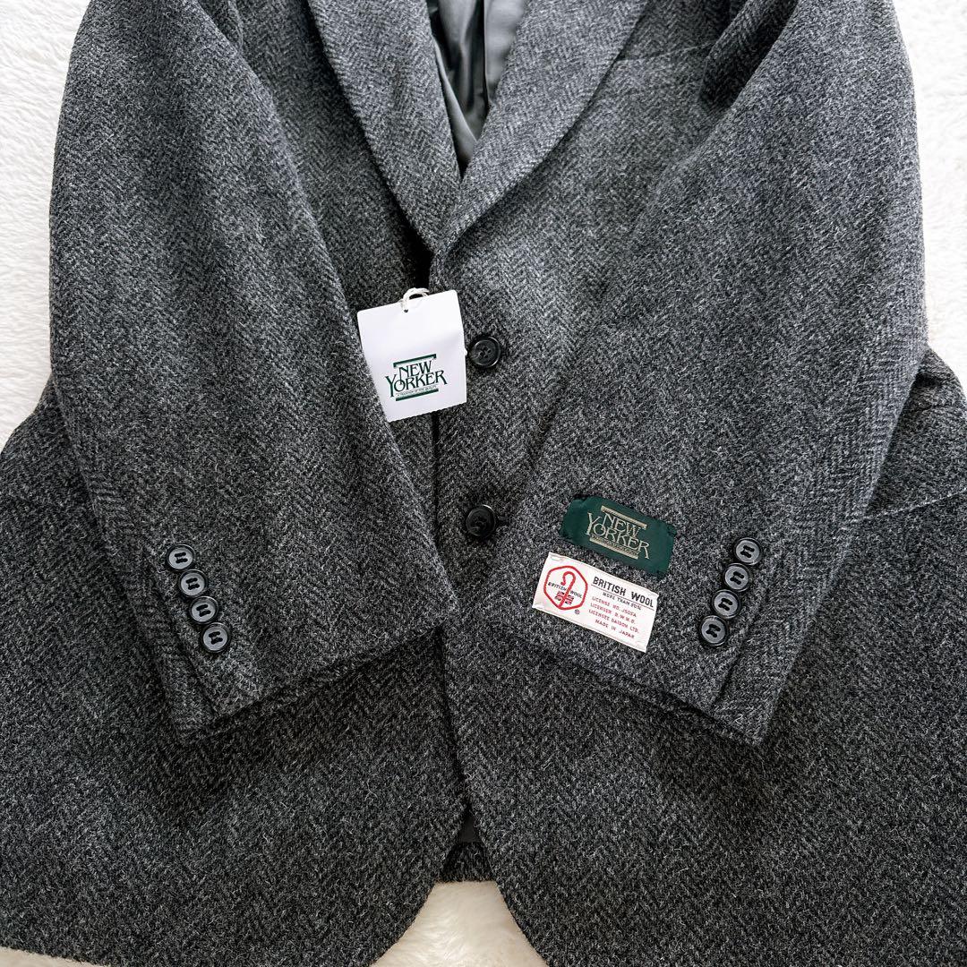 新品タグ付き✨【NEWYORKER】ジャケット ウール グレー AB5サイズ
