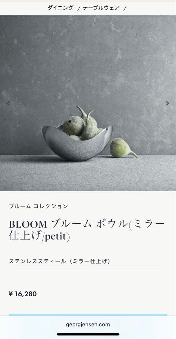   BLOOMブルームボウル (ミラー仕上げ/petit)