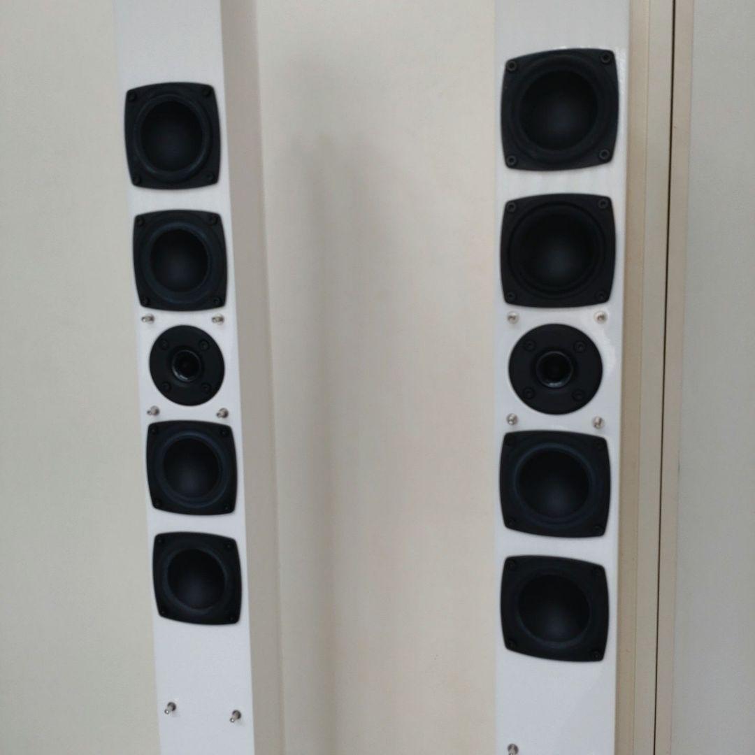 美品 デノン DENON SC-T7L2 ホワイト スピーカー