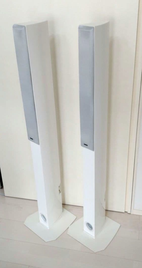 美品 デノン DENON SC-T7L2 ホワイト スピーカー