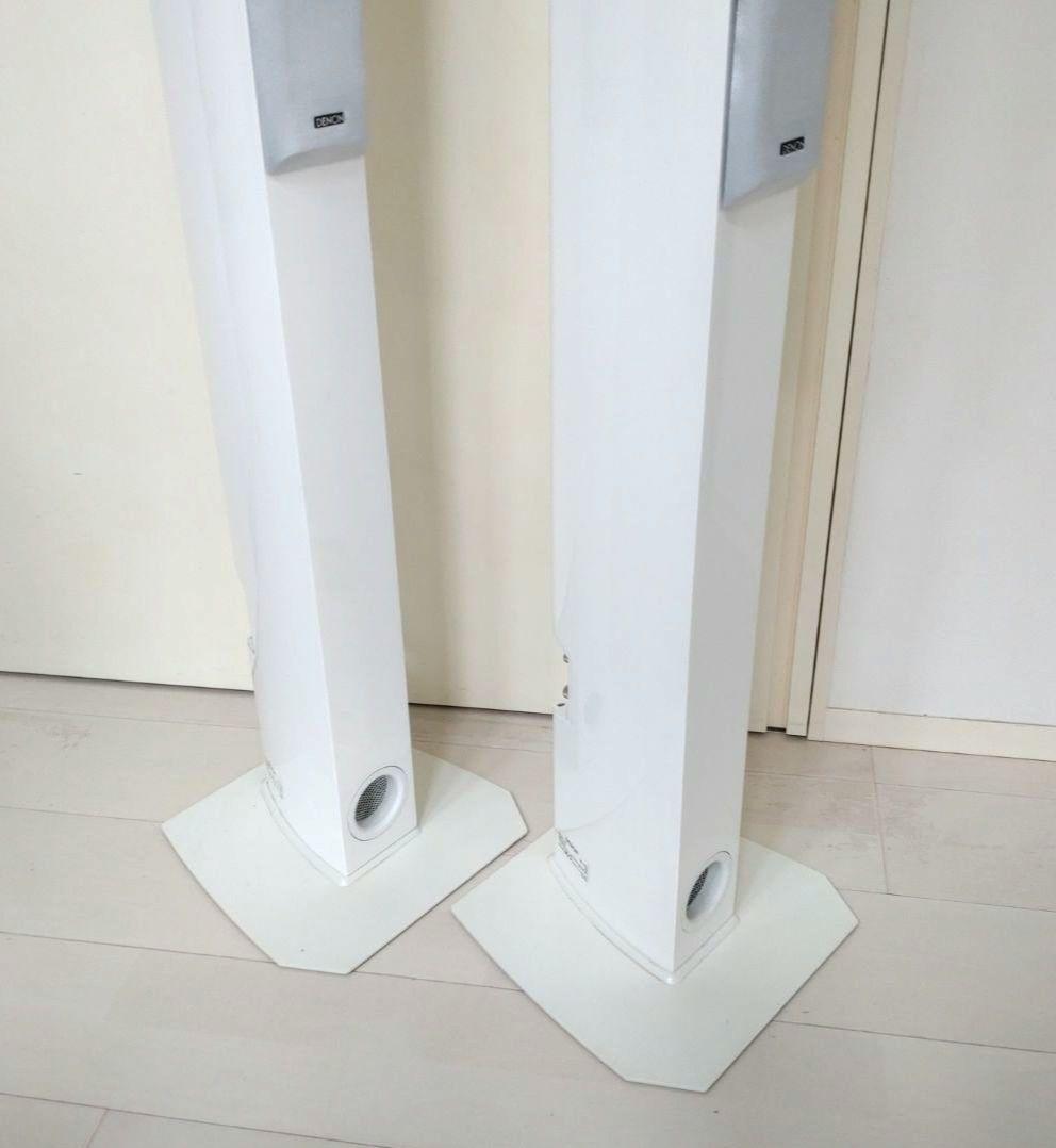 美品 デノン DENON SC-T7L2 ホワイト スピーカー