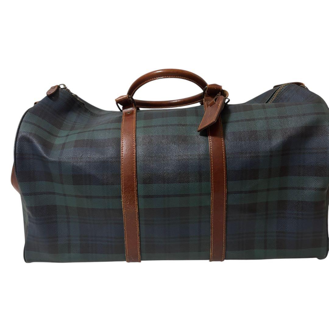 【人気】ポロラルフローレン　ブラックウォッチ　大容量　ボストンバッグ