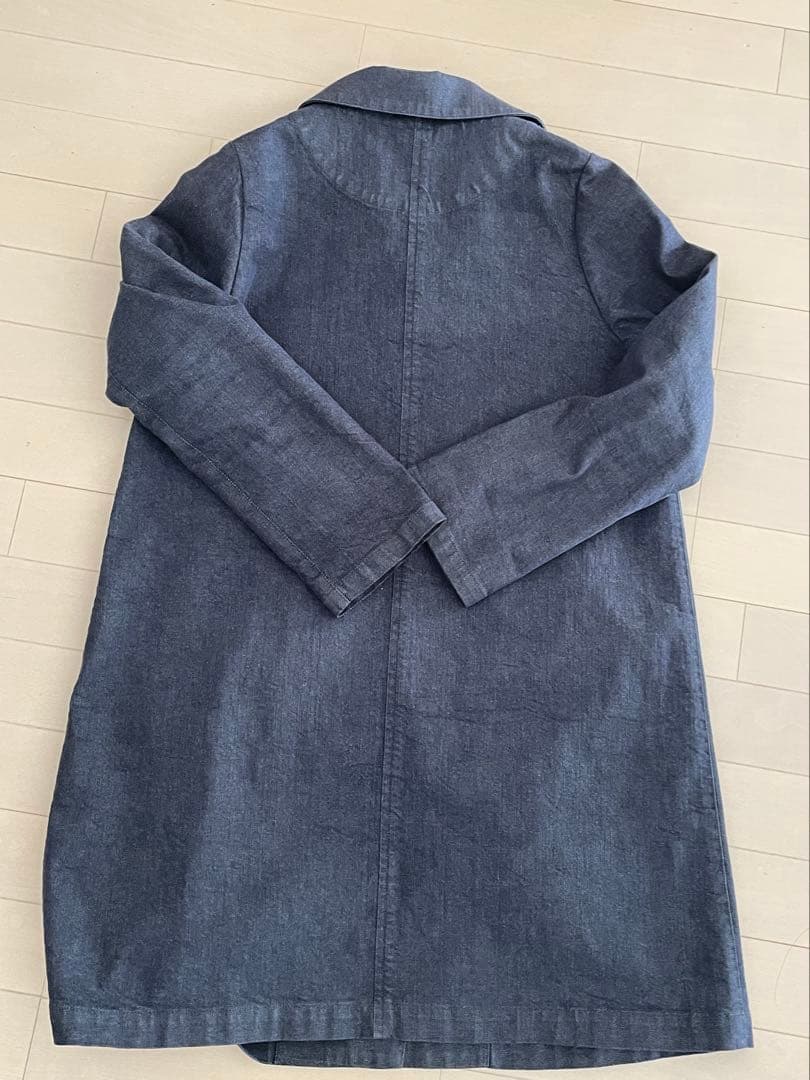 マドモアゼルノンノン　デニムフード付きコート